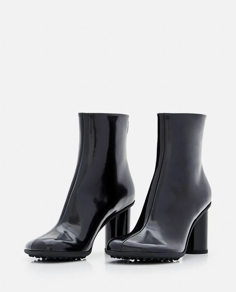 75MM LATEX ATOMIC ANKLE BOOTS