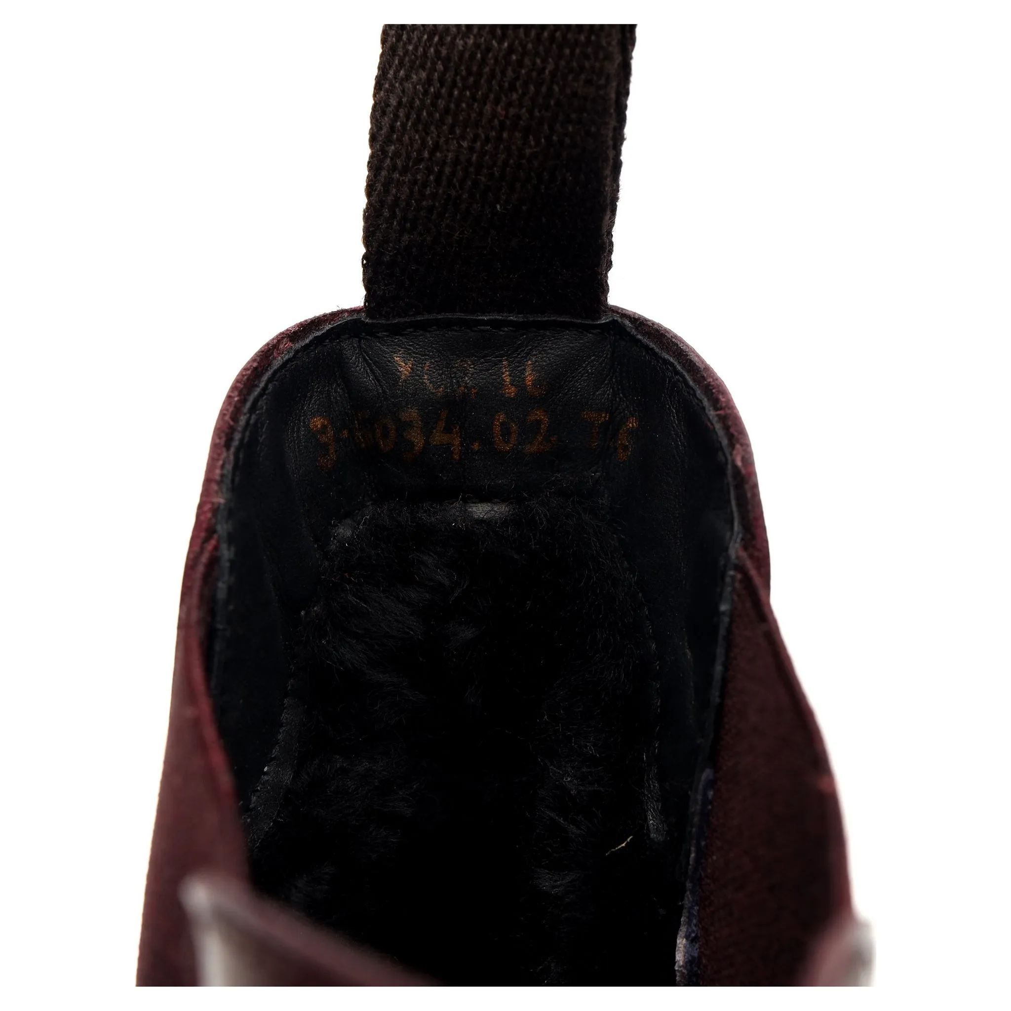 '80216' Burgundy Leather Shearling Chelsea Boots UK 6 EE