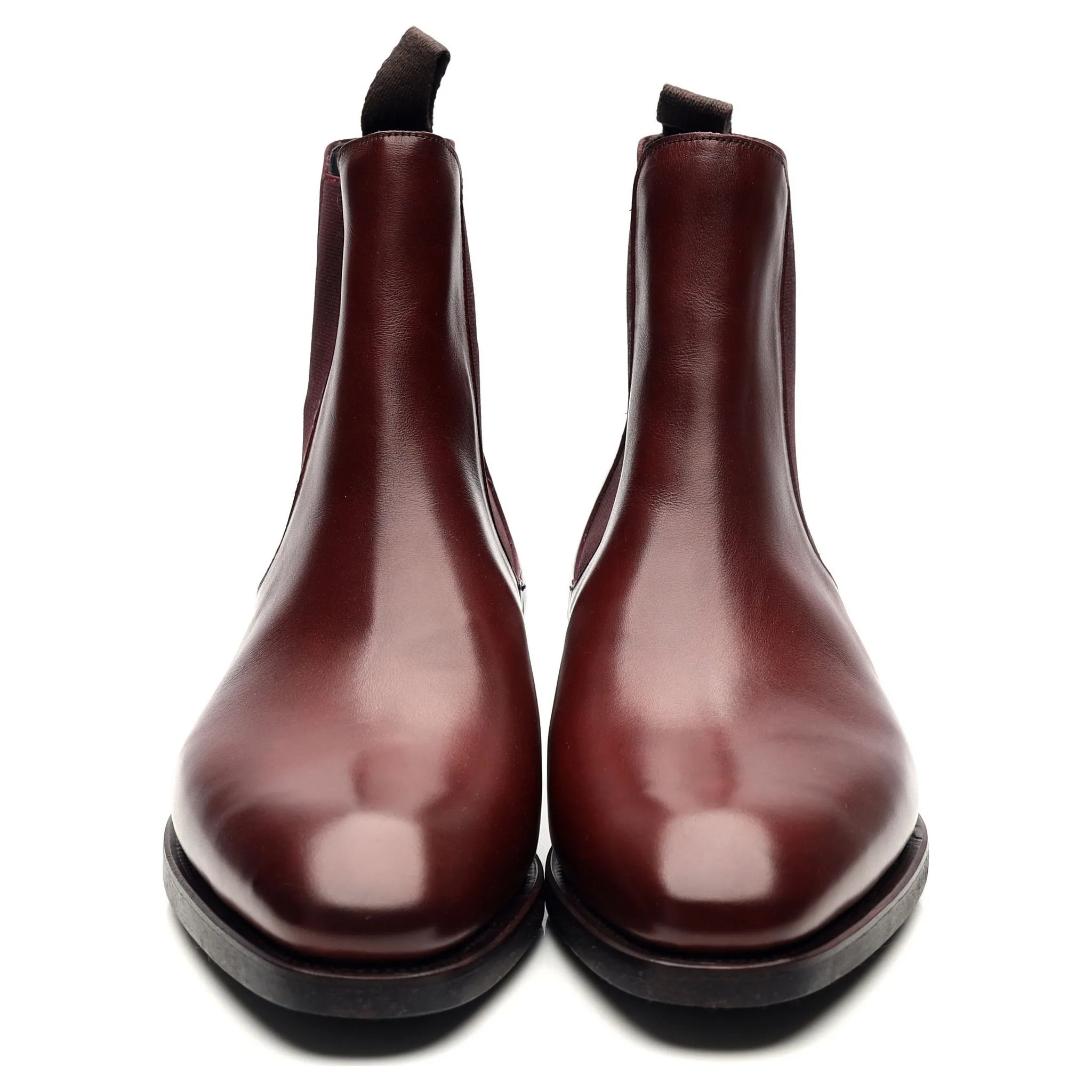 '80216' Burgundy Leather Shearling Chelsea Boots UK 6 EE