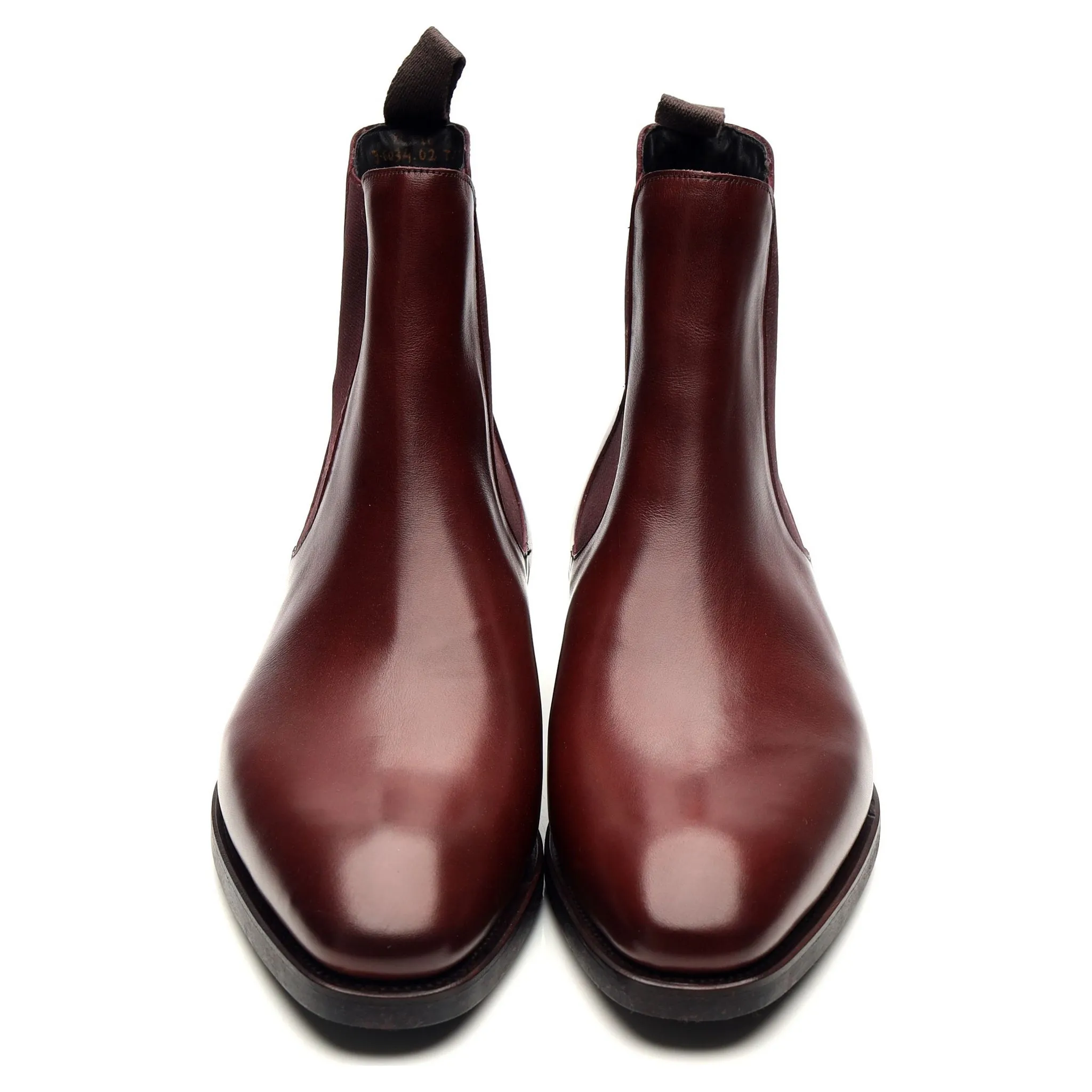 '80216' Burgundy Leather Shearling Chelsea Boots UK 6 EE