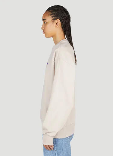 Acne Studios Crew Neck Long Sleeves Cotton Logo - Street Style