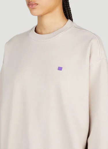 Acne Studios Crew Neck Long Sleeves Cotton Logo - Street Style