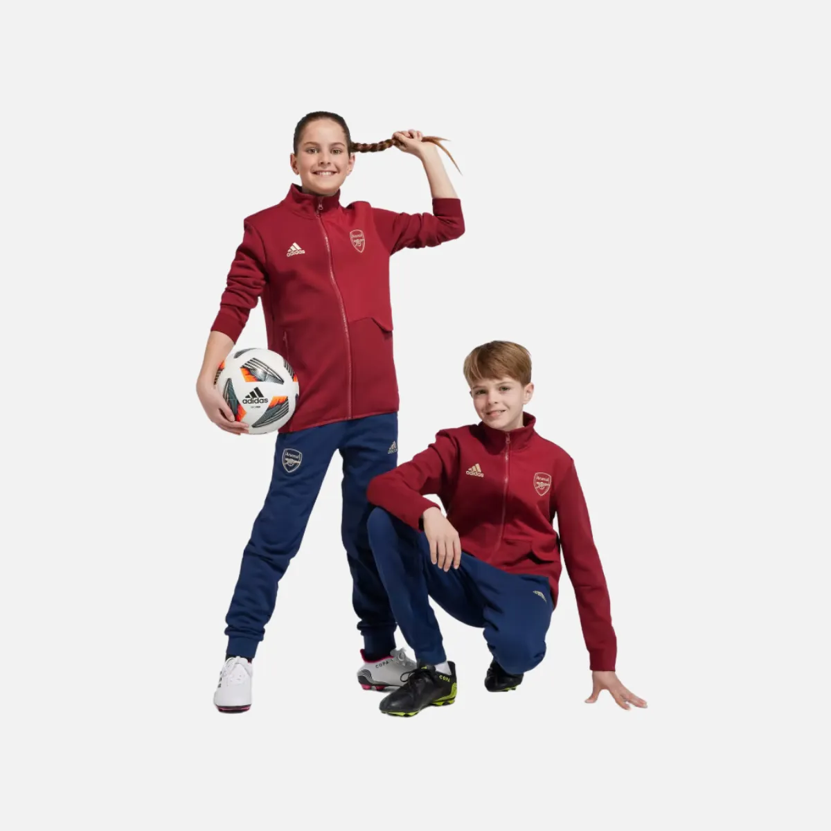 Adidas Arsenal Anthem Kids Jacket (7-16 Years) - Craft Red