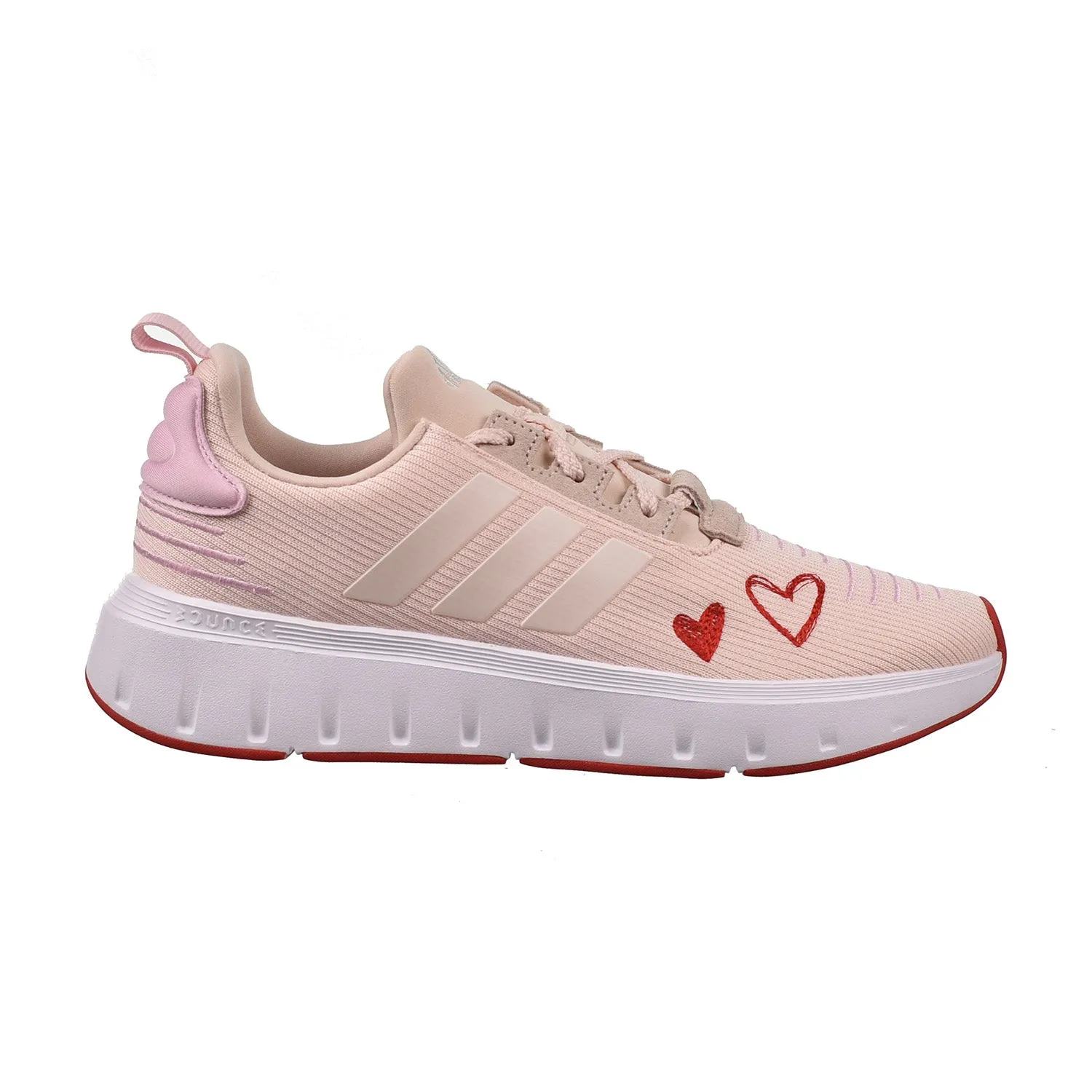 Adidas Big Kids' Shoes - Swift Run 23 Hearts in Pink-Red