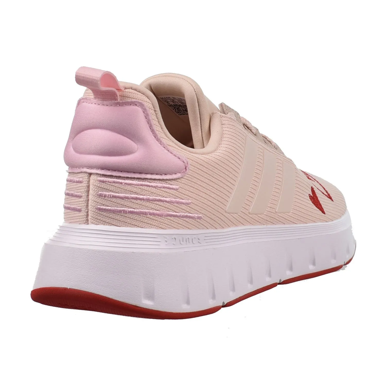 Adidas Big Kids' Shoes - Swift Run 23 Hearts in Pink-Red