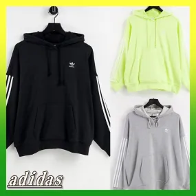 adidas long sleeves plain cotton logo loungewear