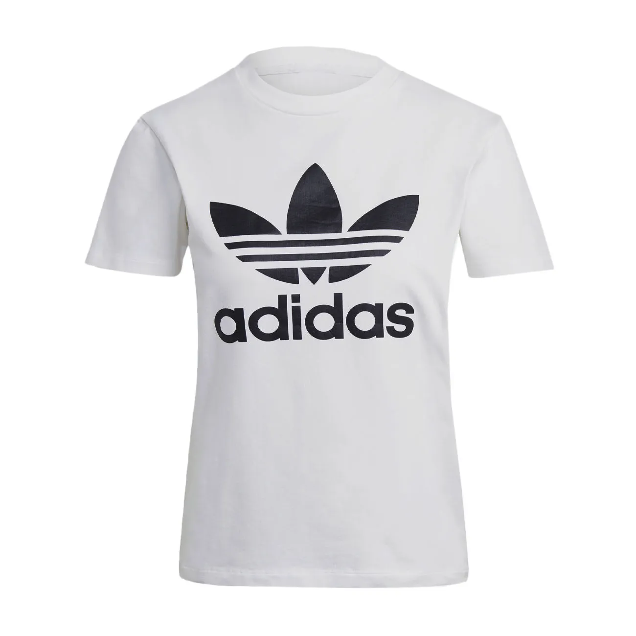 adidas White Women's T-Shirt Adicolor Trefoil