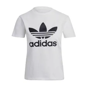 adidas White Women's T-Shirt Adicolor Trefoil