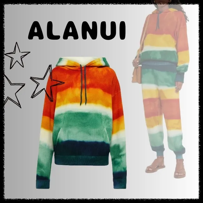 ALANUI Stripes Wool Street Style Long Sleeves Logo - Unisex