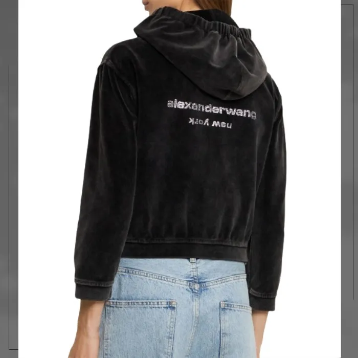 Alexander Wang Hoodies & Sweatshirts | Unisex Long Sleeves Street Style with Logo