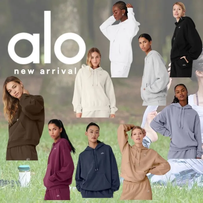 ALO Yoga long sleeves street style plain logo unisex