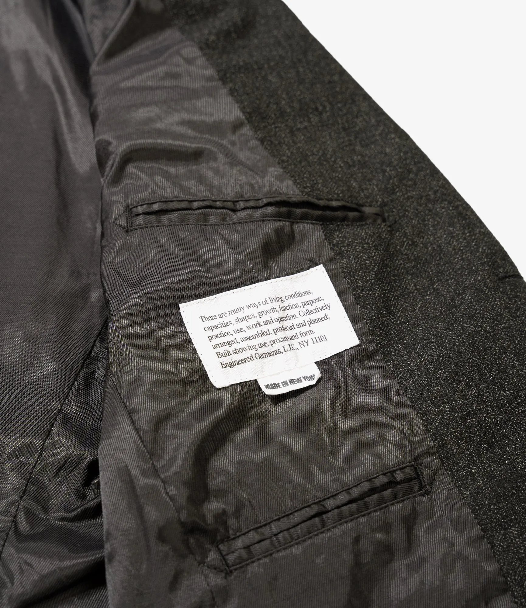 Andover Jacket –Charcoal Printed Herringbone