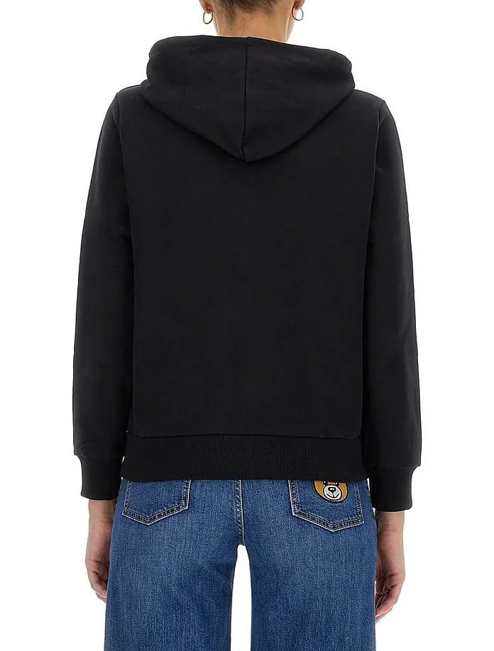 A.P.C. Unisex Long Sleeves Plain Cotton Logo - Street Style