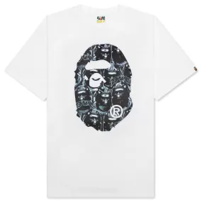 Ape Art Big Ape Head T-shirt - White/Black