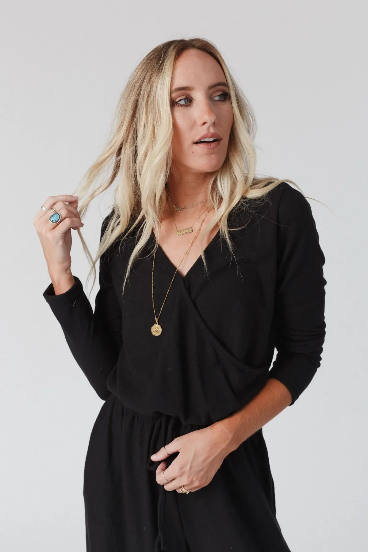 As It Was Cross Front Jumpsuit - Black -> Black Cross Front Jumpsuit by As It Was