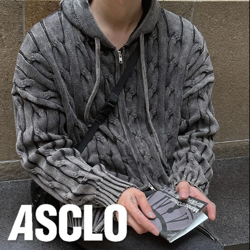 ASCLO Unisex Oversized Hoodies - Street Style Long Sleeves Cotton