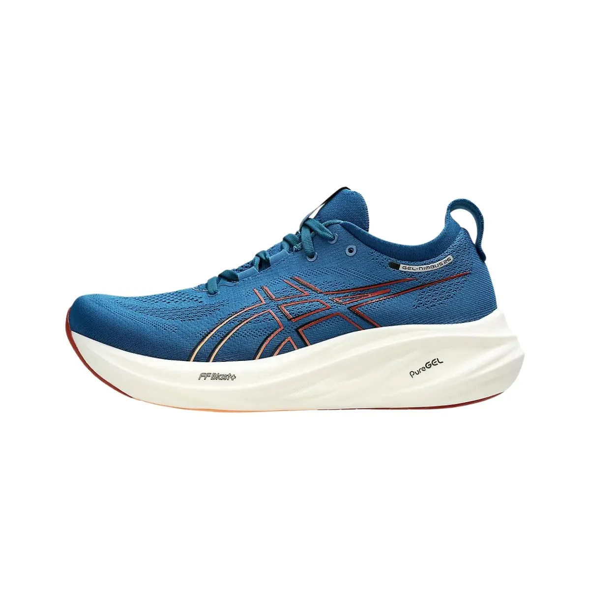 Asics Gel-Nimbus 26 Blue Orange Running Shoes