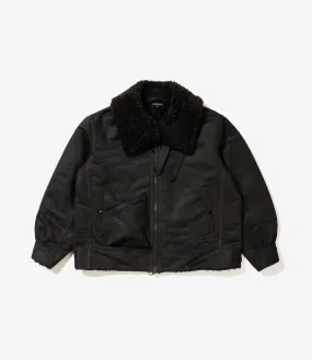 B3 Jacket –Black Polyester Fake Suede