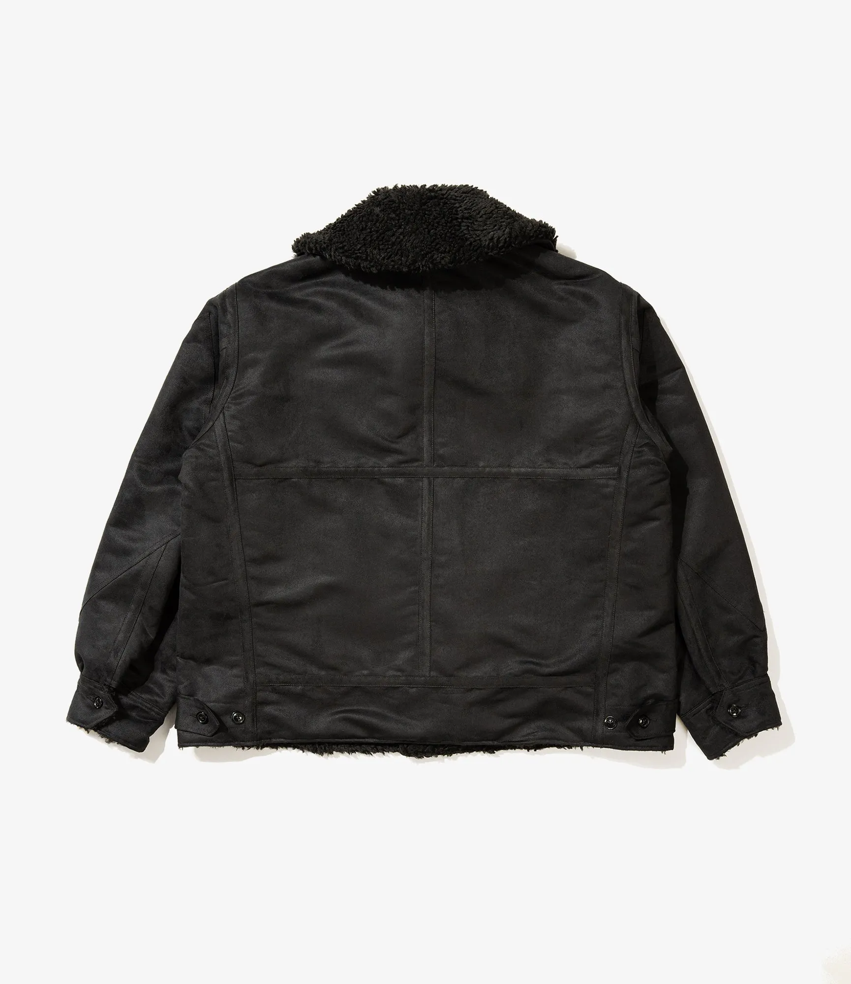 B3 Jacket –Black Polyester Fake Suede