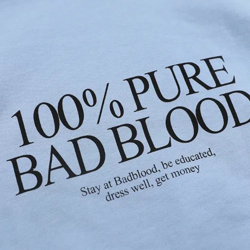 BADBLOOD unisex hoodies, long sleeves, logo sweatshirts, street style