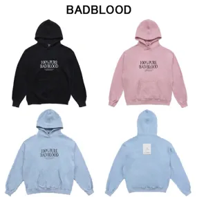 BADBLOOD unisex hoodies, long sleeves, logo sweatshirts, street style