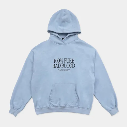 BADBLOOD unisex hoodies, long sleeves, logo sweatshirts, street style