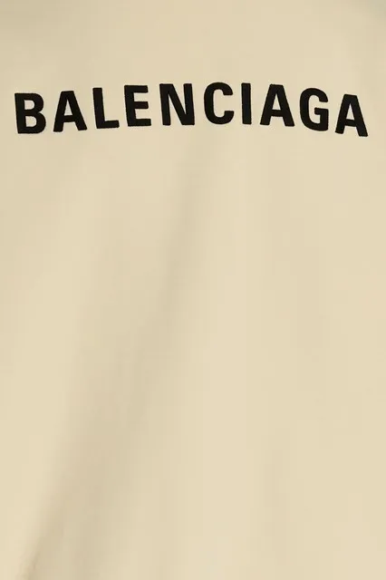 Balenciaga long sleeves cotton logo unisex street style