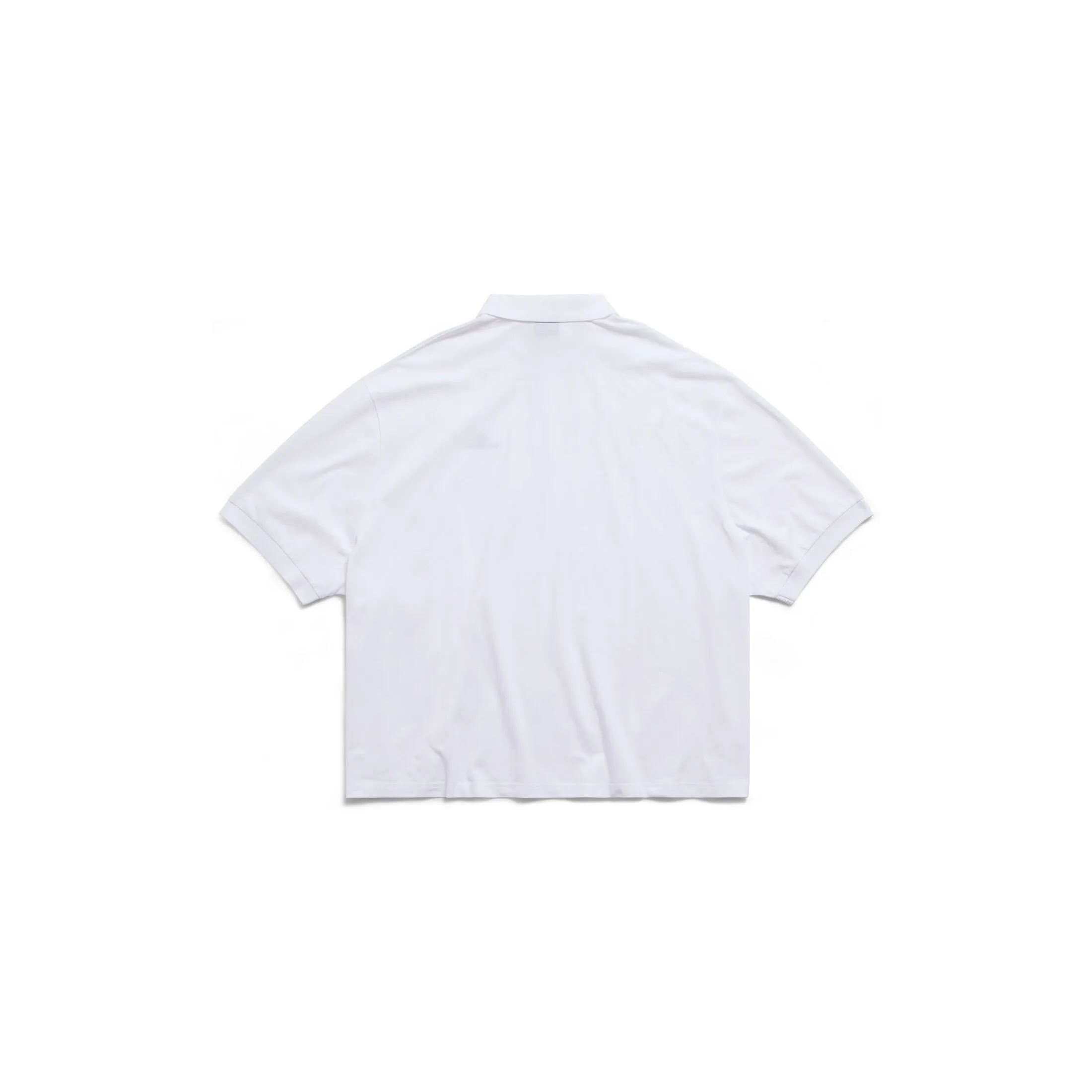 Balenciaga Men's Oversized Classic Polo Shirt in White