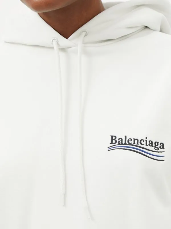 Balenciaga street style long sleeves cotton oversized logo.