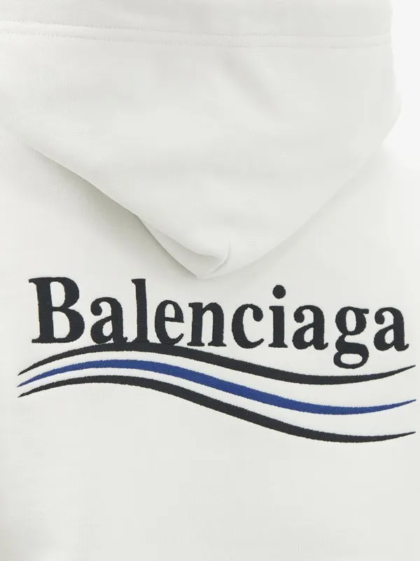 Balenciaga street style long sleeves cotton oversized logo.