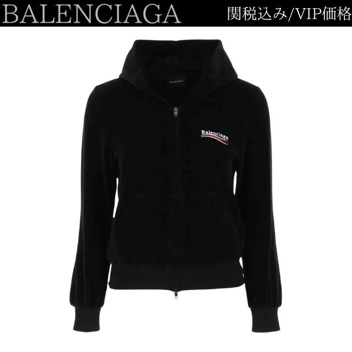 Balenciaga Streetwear Long Sleeve Logo Plain Cotton