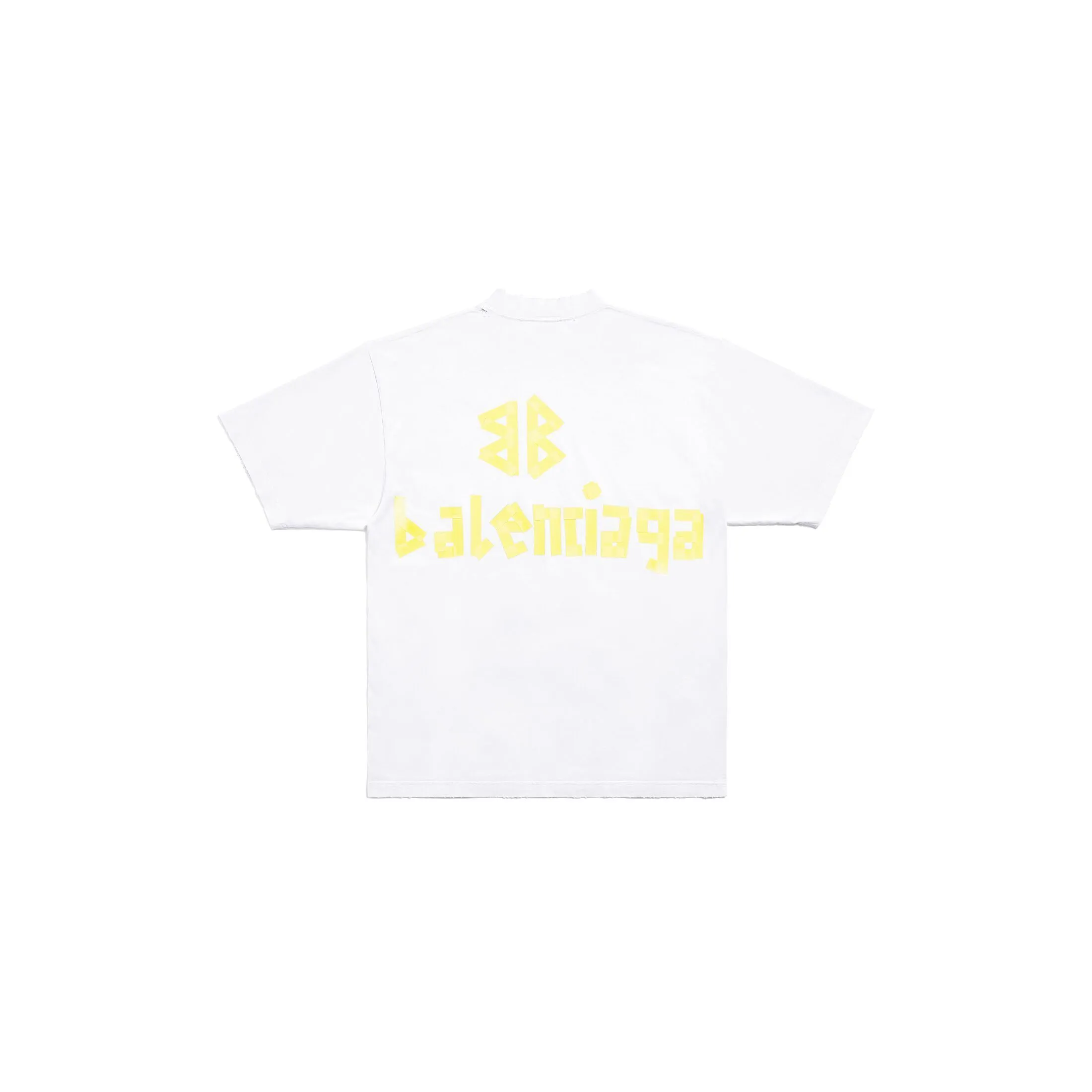 Balenciaga Tape Type T-shirt - Medium Fit - White