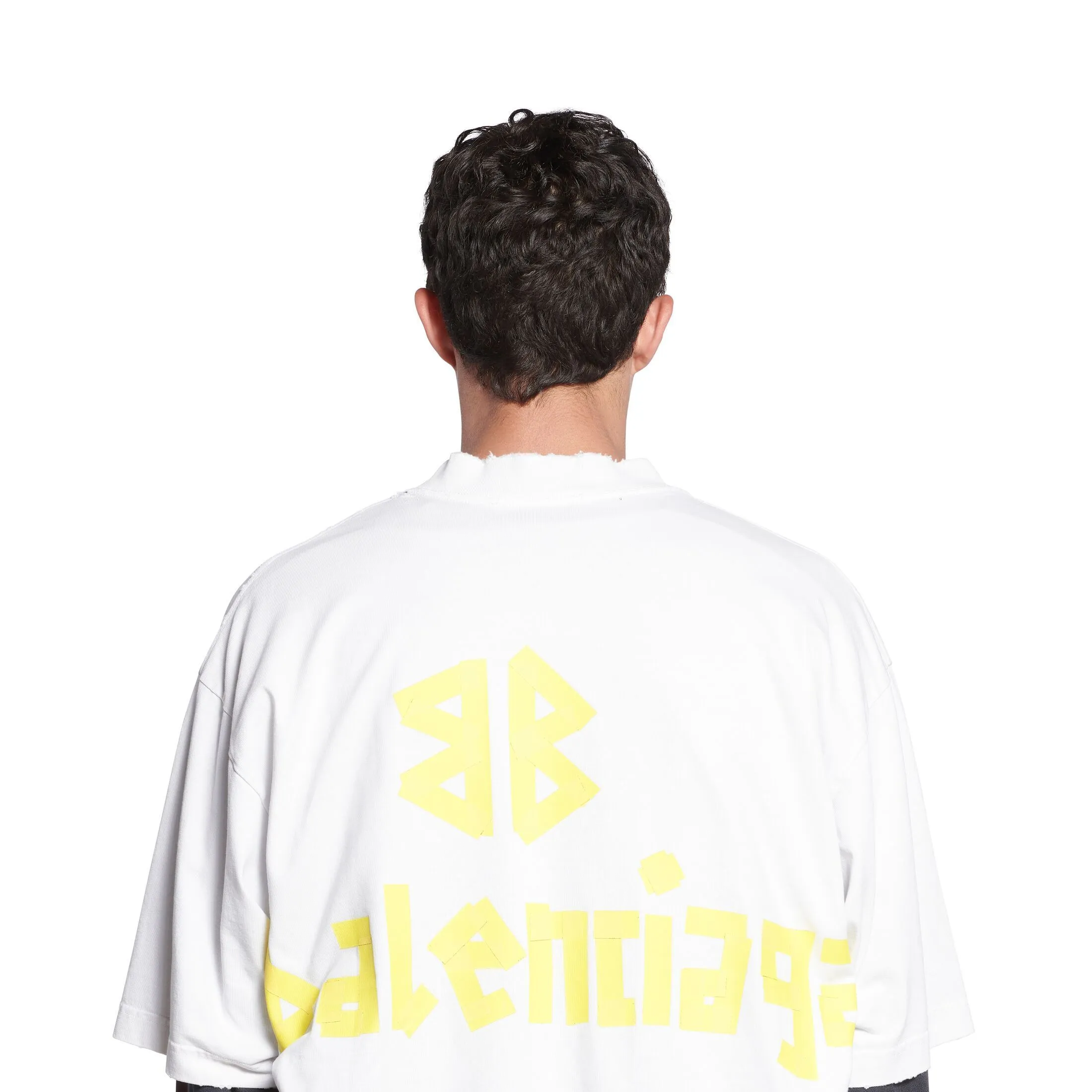 Balenciaga Tape Type T-shirt - Medium Fit - White