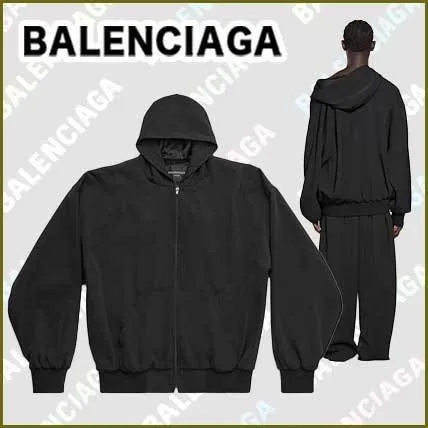 Balenciaga Wool Long Sleeves Oversized Logo - Plain