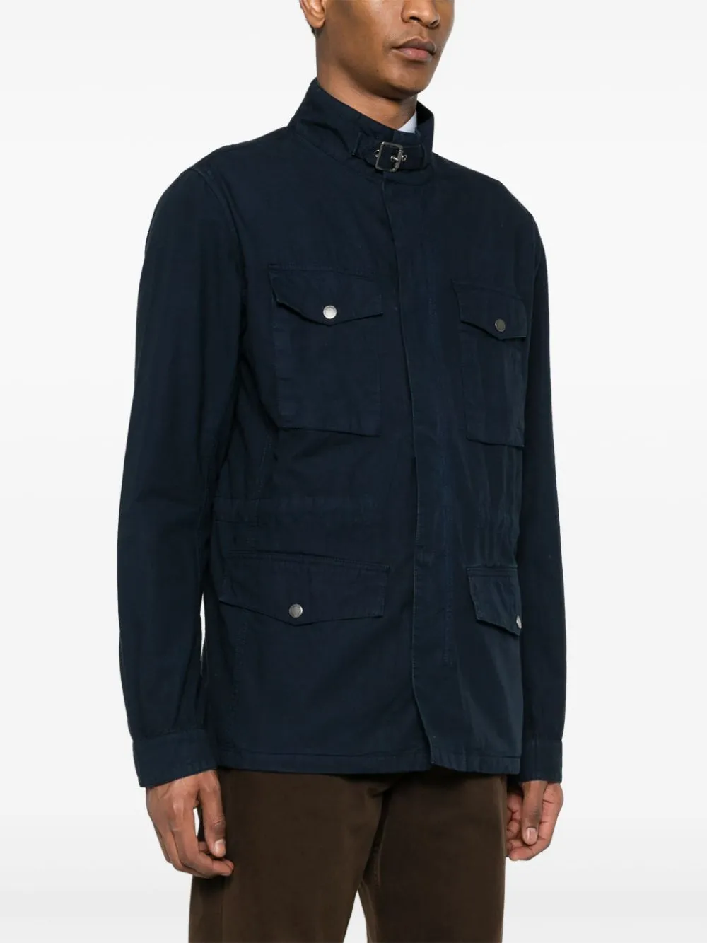 Barbour International Coats Blue