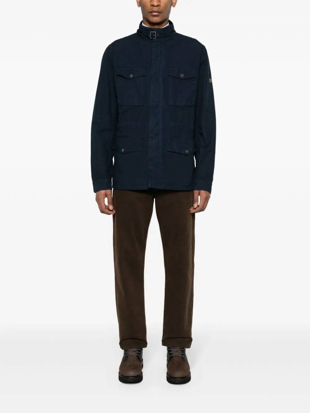 Barbour International Coats Blue