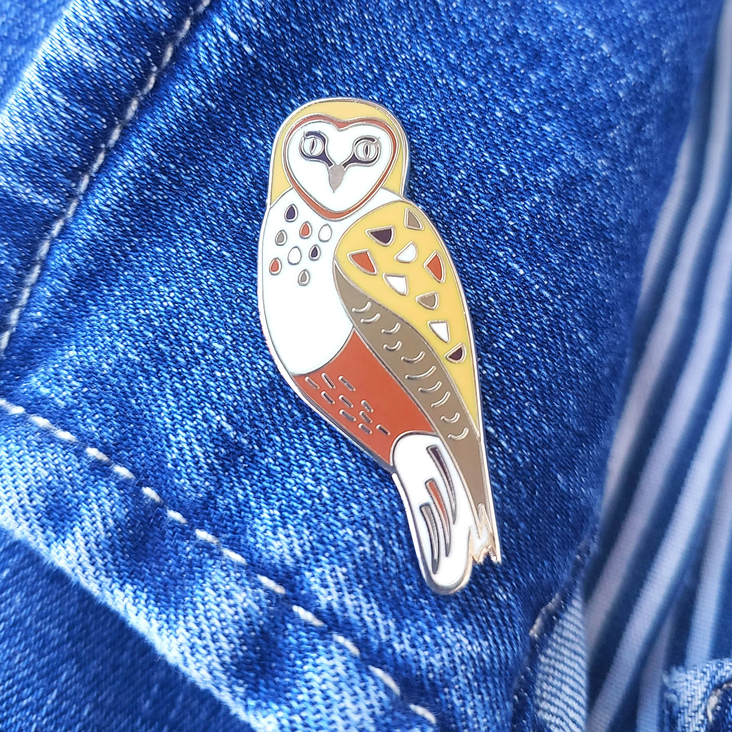 Barn Owl Enamel Pin - Buy Now!