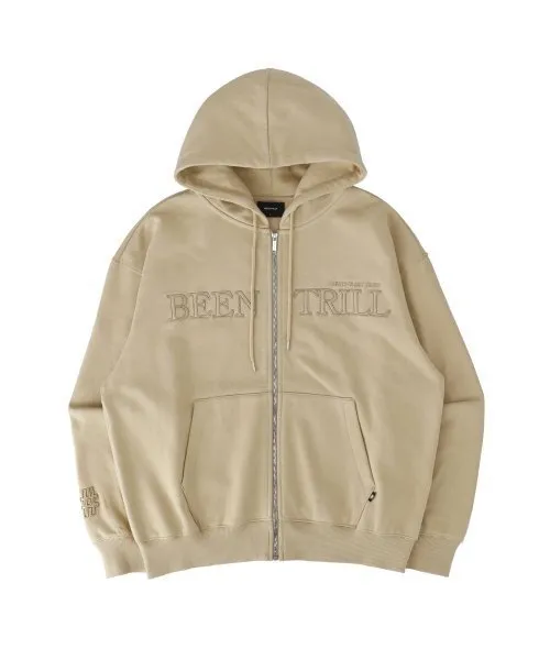 BEENTRILL Overfit Hoodie Zip Up - Shop Now