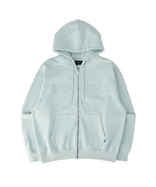 BEENTRILL Overfit Hoodie Zip Up - Shop Now