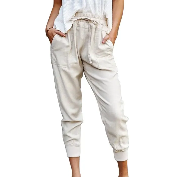 Beige Beach Trousers