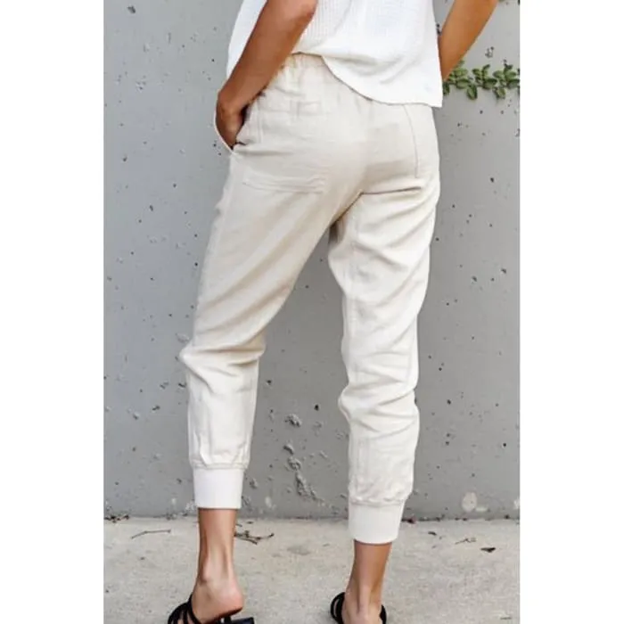 Beige Beach Trousers