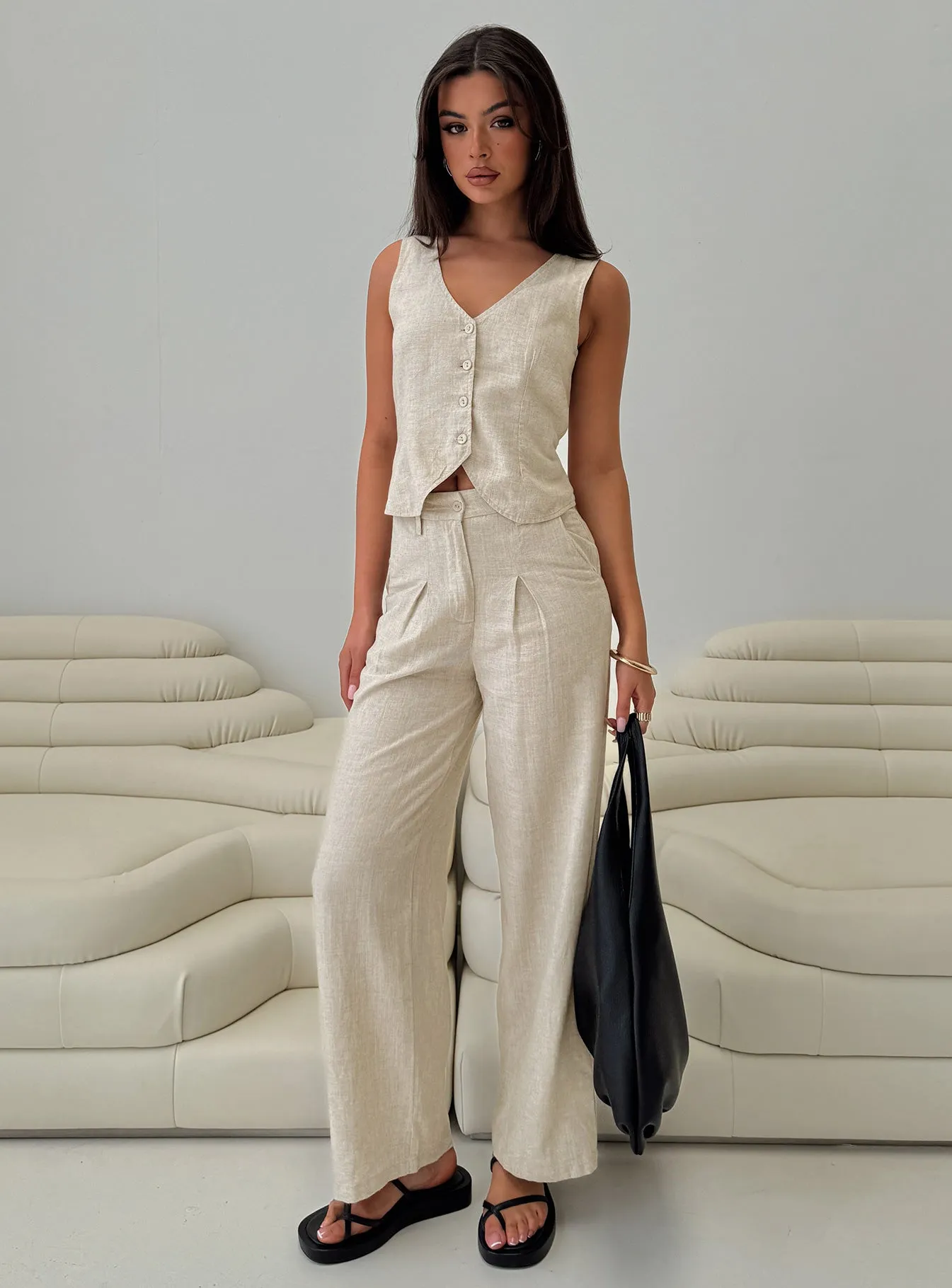 Beige Sofi Pants