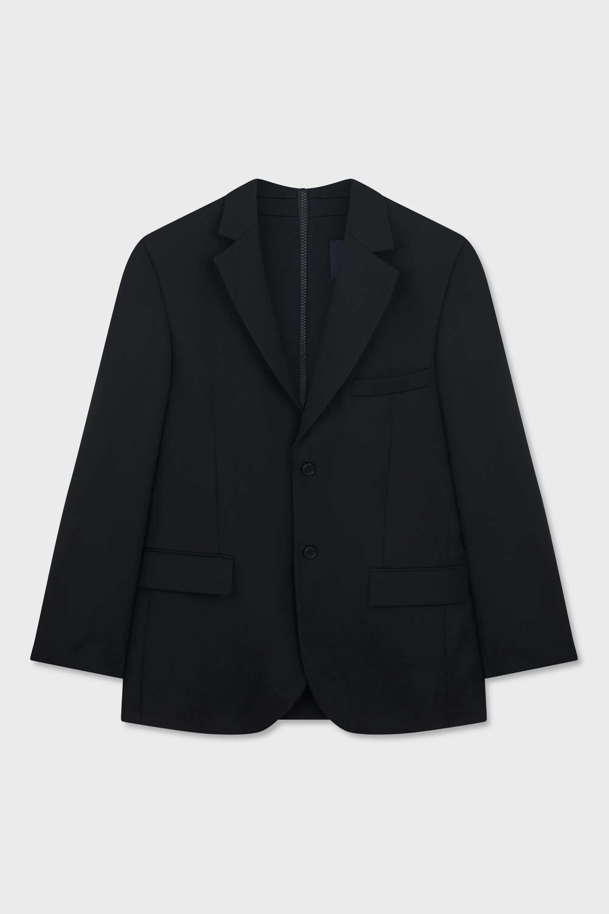 BLACK CLASSIC BLAZER WITH DIVE ZIP