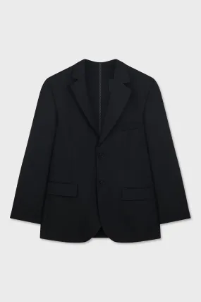 BLACK CLASSIC BLAZER WITH DIVE ZIP