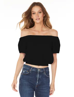 Black Off Shoulder Top.