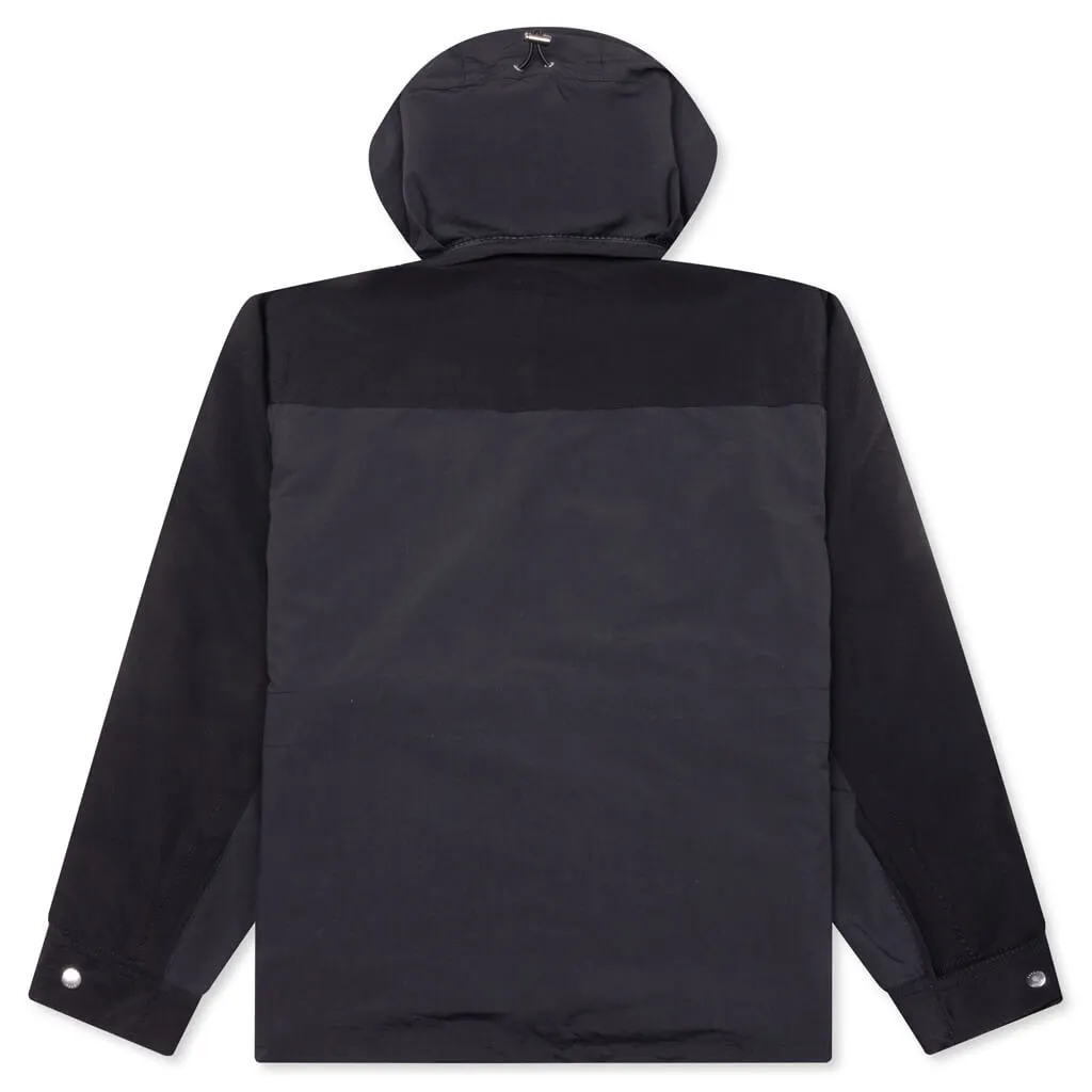 Black Reversible Blouson - Matte Taffeta.