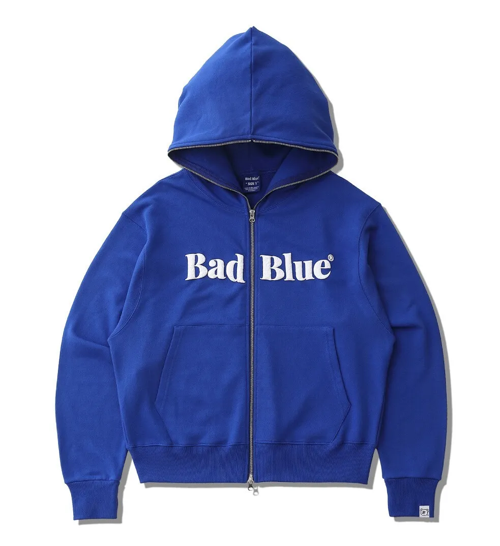 Blue Street Style Logo Hoodies & Sweatshirts