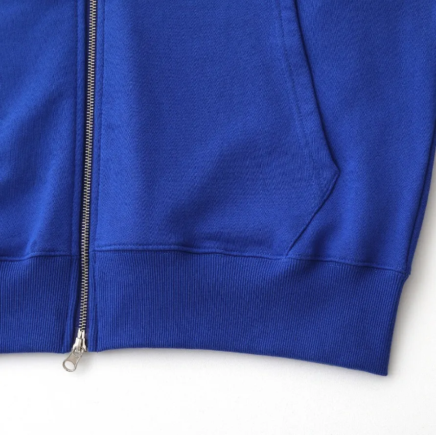 Blue Street Style Logo Hoodies & Sweatshirts