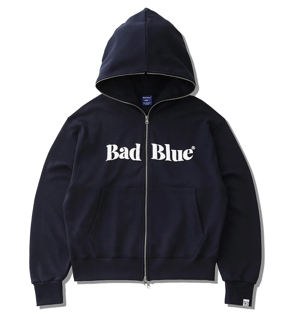 Blue Street Style Logo Hoodies & Sweatshirts