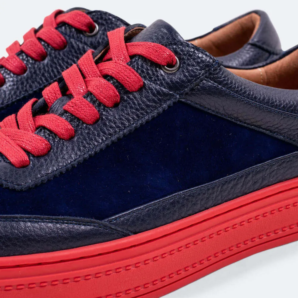 Blue Suede Sneakers for Captain